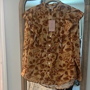 Mason’s Daughter Floral Button-Up Blouse